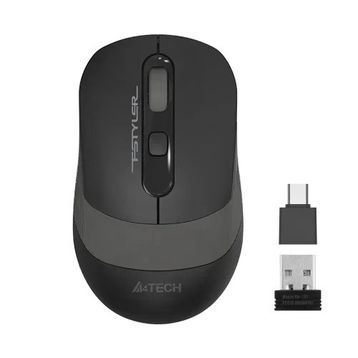 A4-Tech FG10CS Air2 Grey Silent Fstyler 2.4 Ghz 10-15 mt 4 Buton Nano Alıcı Kablosuz Optik Mouse
