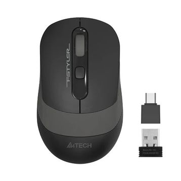 A4-Tech FG10CS Air2 Grey Silent Fstyler 2.4 Ghz 10-15 mt 4 Buton Nano Alıcı Kablosuz Optik Mouse