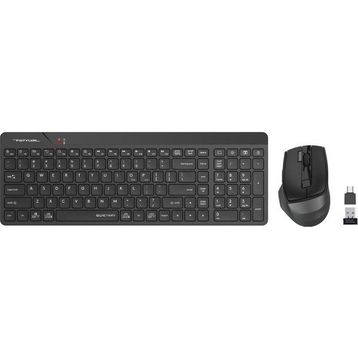A4-Tech FG2400 Siyah Air2 2.4 QMini FN-MM Sessiz Klavye ve Mouse Set