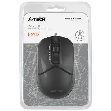 A4-Tech FM12 Siyah Kablolu Optik Mouse
