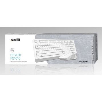 A4Tech FG1010 Beyaz Q Kablosuz Klavye Mouse Seti