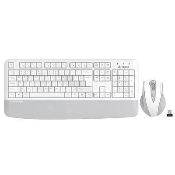 A4Tech FG2500S Plus Beyaz Kablosuz Klavye Mouse Seti