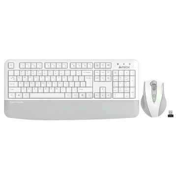 A4Tech FG2500S Plus Beyaz Kablosuz Klavye Mouse Seti