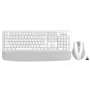A4Tech FG2500S Plus Beyaz Kablosuz Klavye Mouse Seti