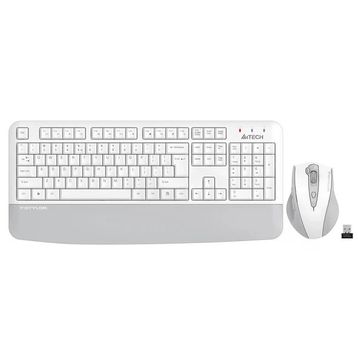 A4Tech FG2500S Plus Beyaz Kablosuz Klavye Mouse Seti