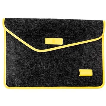 ABA Sarı Siyah Keçe Laptop Çantası