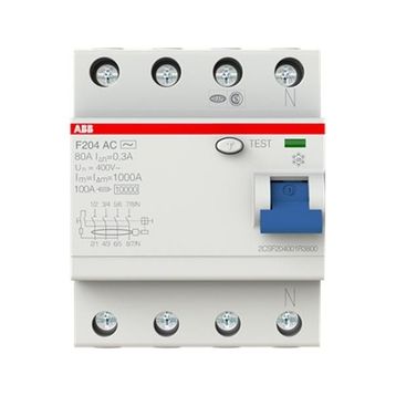 ABB 2CSF204001R3800 4x80A 300mA AC F204 Kaçak Akım Koruma Röle