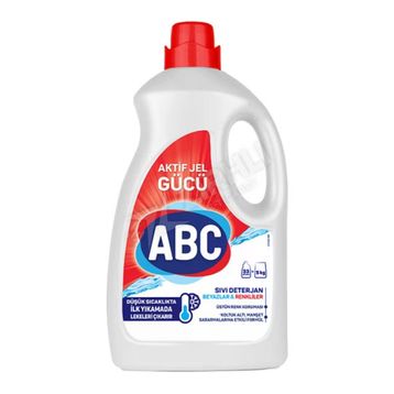 ABC Aktif Jel Gücü Beyazlar ve Renkliler İçin 2145 ml Sıvı Çamaşır Deterjanı