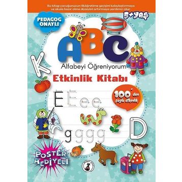 ABC Alfabeyi Öğreniyorum Etkinlik Kitabı 5+ Yaş