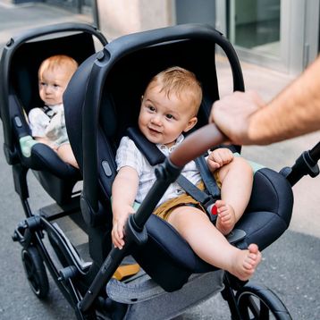 ABC Design 2025 Double Stroller Zoom 2 Coal İkiz Bebek Arabası