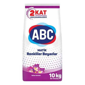 ABC Matik 10 kg Sık Yıkanan Beyazlar & Renkliler İçin Toz Deterjan
