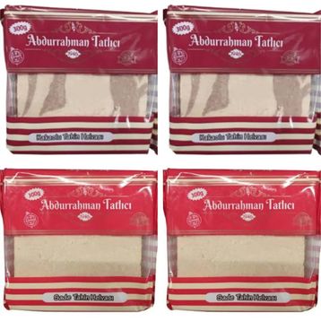 Abdurrahman Tatlıcı 2x300 gr Sade Helva + 2x300 gr Kakaolu Helva