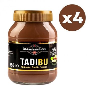 Abdurrahman Tatlıcı 4x850 gr Tadıbu Kakaolu Fındık Ezmesi