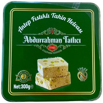 Abdurrahman Tatlıcı Antep Fıstıklı Teneke 300 gr Helva