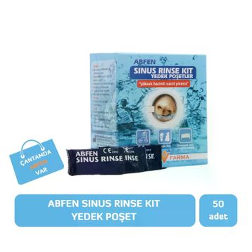Abfen Farma 50 Adet Abfen Sinus Rinse Yetişkin Plus Nazal Yıkama Yedek Poşet