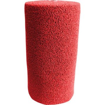 Abk Plastik 100x300 cm 14 mm Kırmızı Kıvırcık Kaymaz Yolluk Paspas Halı