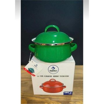 Abnturk 12 Cm Yeşil Emaye Mini Tencere
