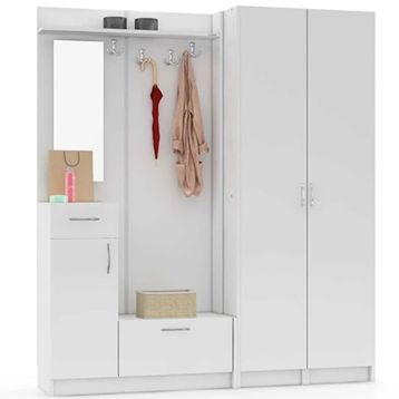 Abre VM-363437 Beyaz Portmanto