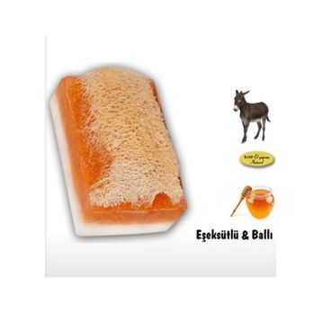 Abu Şifa Doğal El Yapımı Kabak Lifli 120 gr Ballı Keçi Sütü Sabun