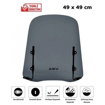 ABV Universal 49x49 cm Bağlantı Ekipmanlı Füme Siperlik