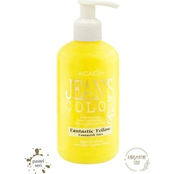 Acacia Jean's Color Fantastik Sarı 250 ml Fantastic Yellow Pastel Amonyaksız Balyaj Renkli Saç Boyası