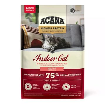 Acana Indoor 4.5 kg Yüksek Proteinli Tavuk ve Balıklı Kedi Maması