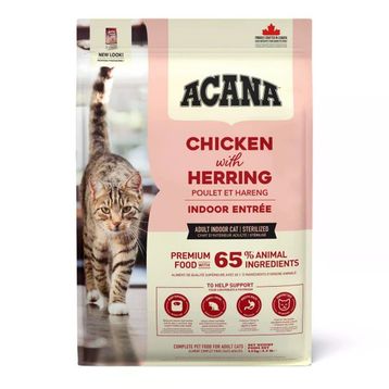 Acana Indoor Entree Hairball Control 4.5 kg Tavuklu ve Ringa Balıklı Kısırlaştırılmış Kedi Maması