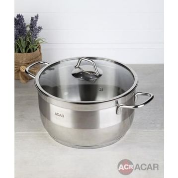 Acar 16463 Karat 24 cm Derin Çelik Tencere