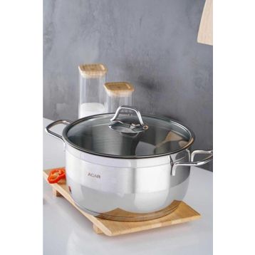 Acar 16463 Karat 24 cm Derin Çelik Tencere