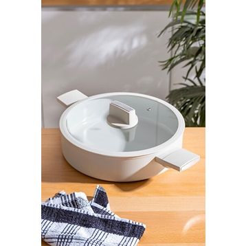 Acar 28 cm Ultimate Pro Cam Seramik Basık Tencere