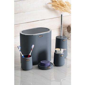 Acar Astoria Gri 5 Parça Banyo Seti