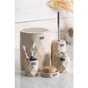 Acar Astoria Krem 5 Parça Banyo Seti