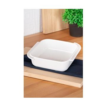 Acar Bianco Perla 19.5 cm Beyaz Kare Fırın Kabı