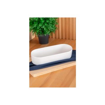 Acar Bianco Perla 26 cm Oval Salata Kase