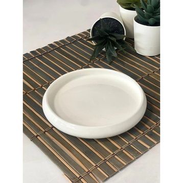 Acar Bianco Perla Porselen 14.2x2.3 cm Yuvarlak Tabak