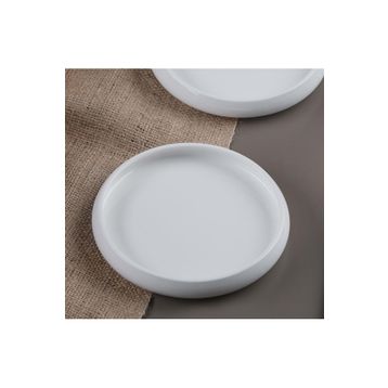 Acar Bianco Perla Porselen 14.2x2.3 cm Yuvarlak Tabak