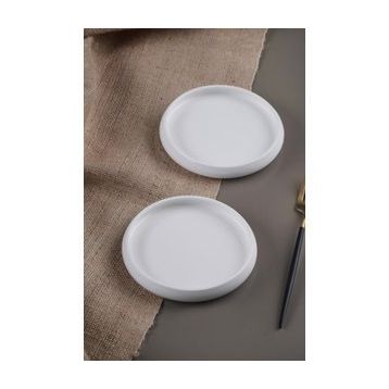 Acar Bianco Perla Porselen 14 cm Yuvarlak Tabak