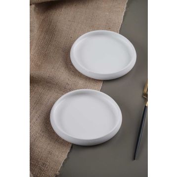 Acar Bianco Perla Porselen 14 cm Yuvarlak Tabak