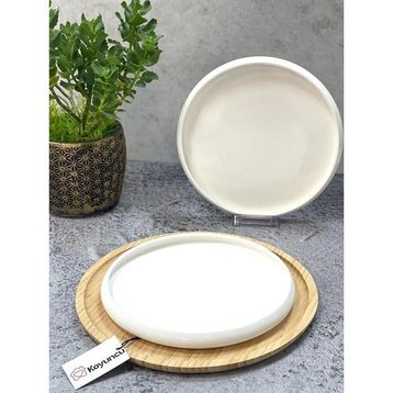 Acar Bianco Perla Porselen 23.5x2.5 cm Yuvarlak Tabak