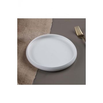 Acar Bianco Perla Porselen 26,8x2,5 cm 1 Adet Yuvarlak Tabak