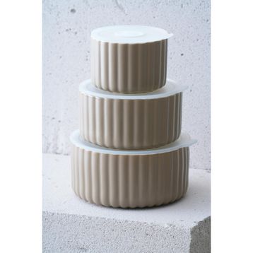 Acar Blush 3'lü Kapaklı 10-13-15 cm Saklama Kabı