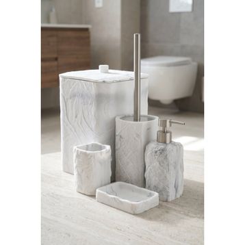 Acar Laduree Beyaz 5 Parça Banyo Seti