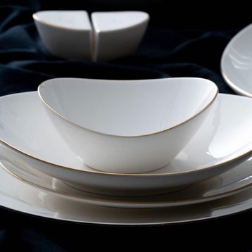 Acar POR-07118/1 Brinia 6 Kişilik 29 Parça Gold Yemek Takımı