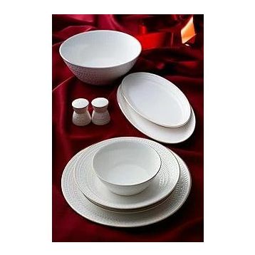 Acar POR-07121/1 Rienna Gold 6 Kişilik 29 Parça Beyaz Yemek Takımı