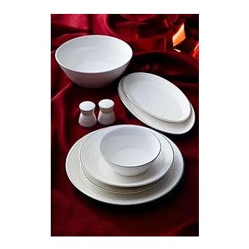 Acar POR-07122/1 Rienna Silver 6 Kişilik 29 Parça Beyaz Yemek Takımı