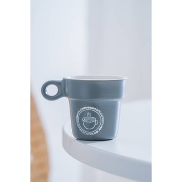 Acar Ruby Porselen Gri 90 ml Espresso Bardağı