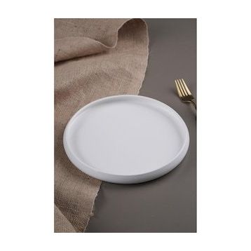 Acar Sct-21-0221/24 Bianco Perla Porselen 23,5 cm Yuvarlak Tabak