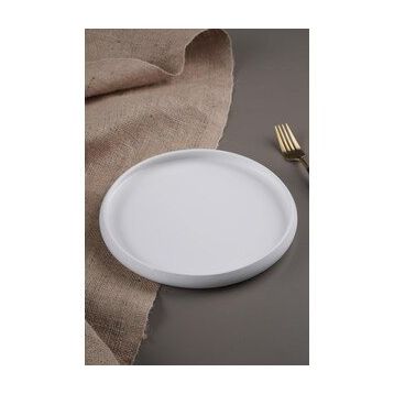 Acar Sct-21-0221/24 Bianco Perla Porselen 23,5 cm Yuvarlak Tabak