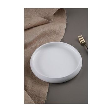 Acar Sct-21-0226/96 Bianco Perla 6'lı 10,5 cm Porselen Yuvarlak Tabak