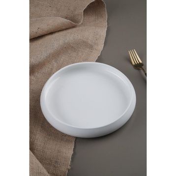 Acar Sct-21-0226/96 Bianco Perla 6'lı 10,5 cm Porselen Yuvarlak Tabak